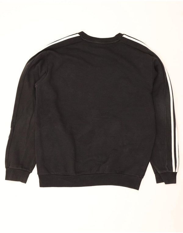 Adidas Hombre Sudadera Jumper Medium Negro Algodón