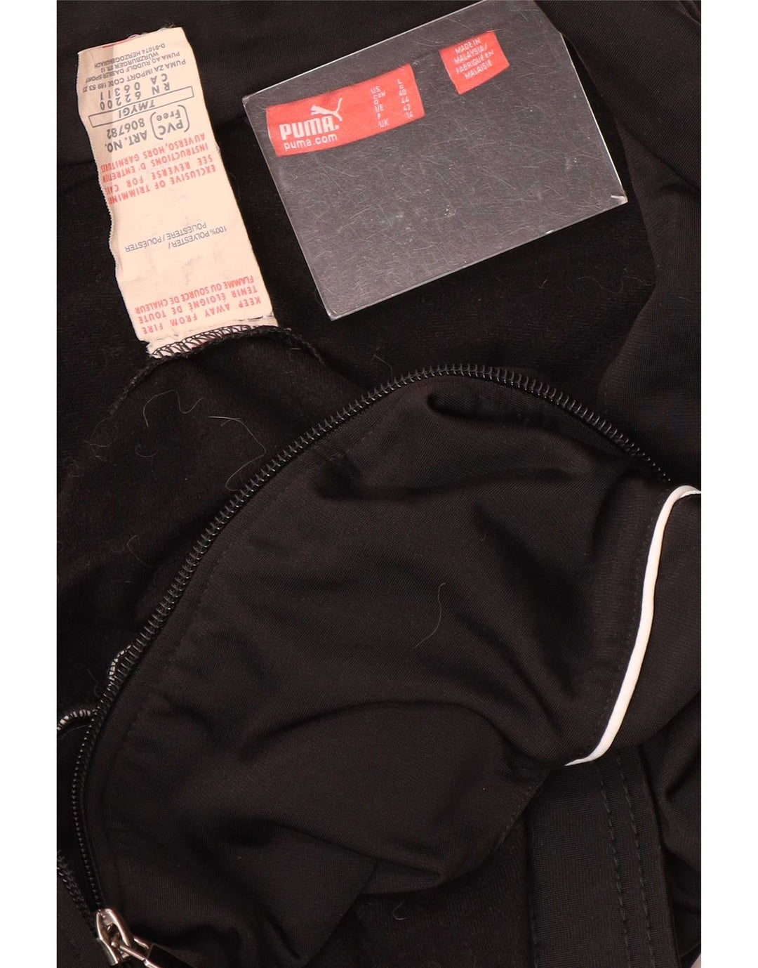 Puma - Chaqueta de chándal para mujer, talla 40, talla grande, color negro, poliéster