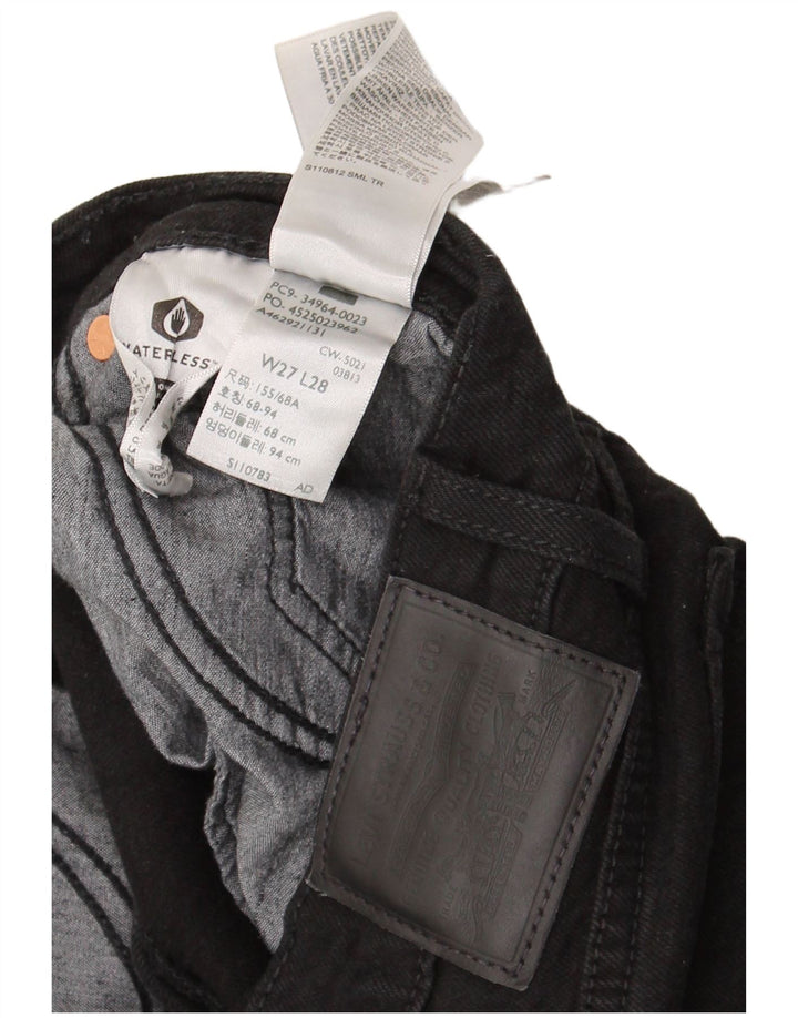 Levi's Vaqueros Rectos Wedgie Para Mujer W27 L28 Algodón Negro