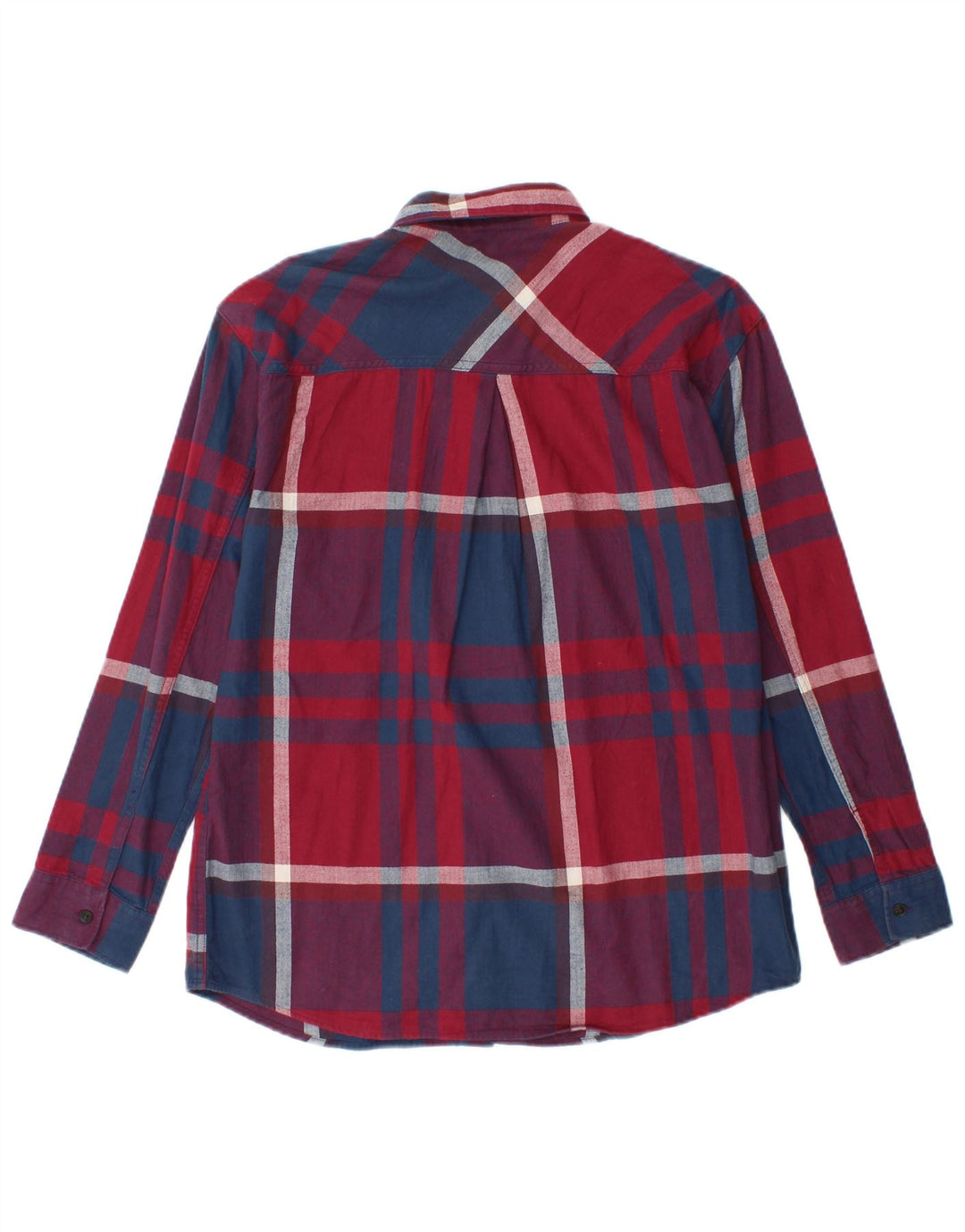EDDIE BAUER Camisa de franela extragrande para mujer UK 6 XS Cuadros multicolores