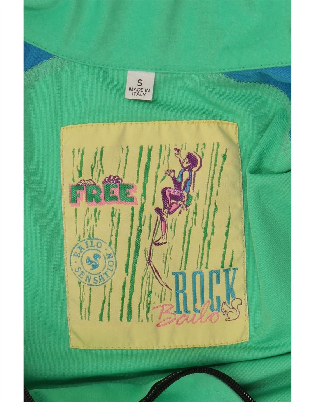 BAILO Chaqueta de chándal con gráfico para hombre, color verde pequeño, color block