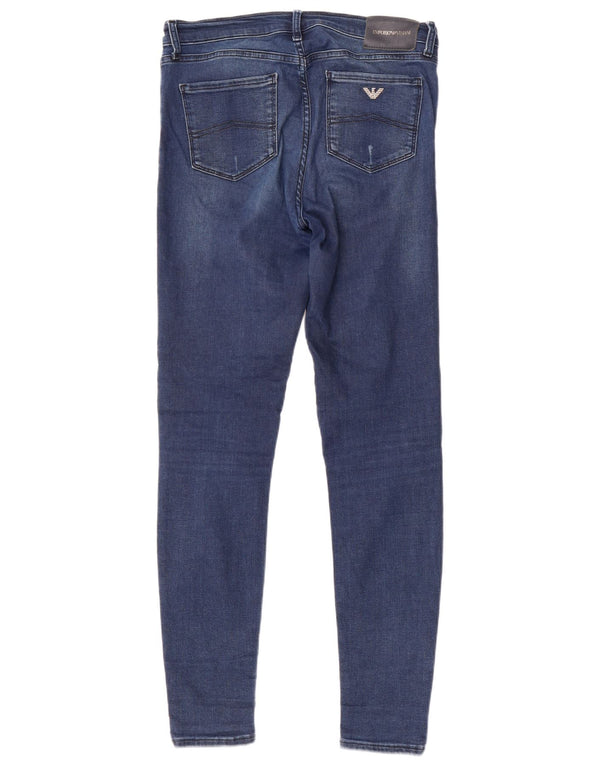 Vaqueros pitillo para mujer Emporio Armani W29 L32 Algodón azul