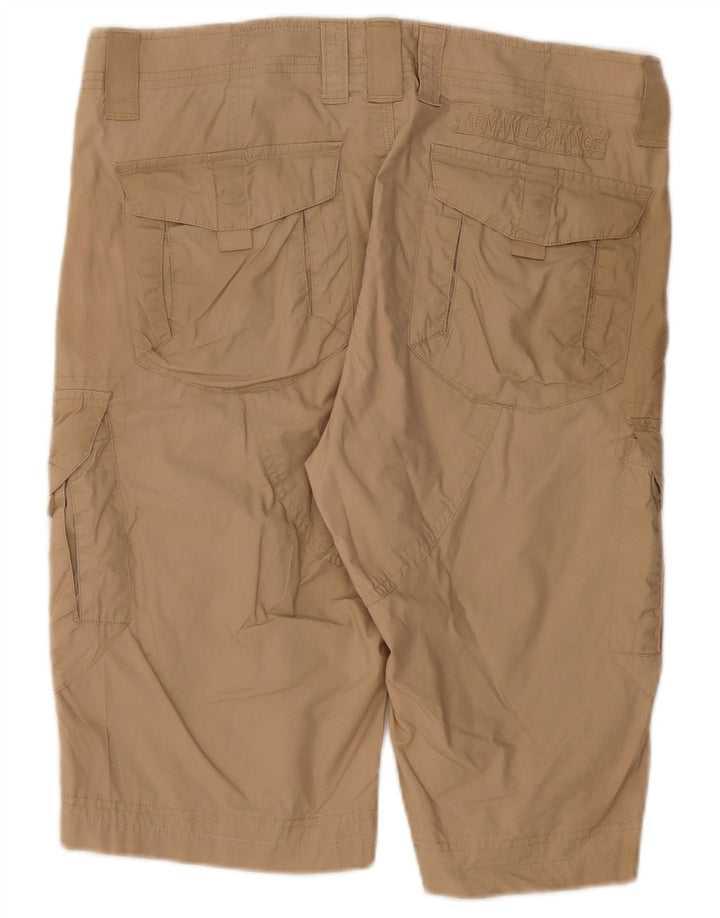 ARMANI EXCHANGE Shorts cargo para hombre W32 Algodón beige medio