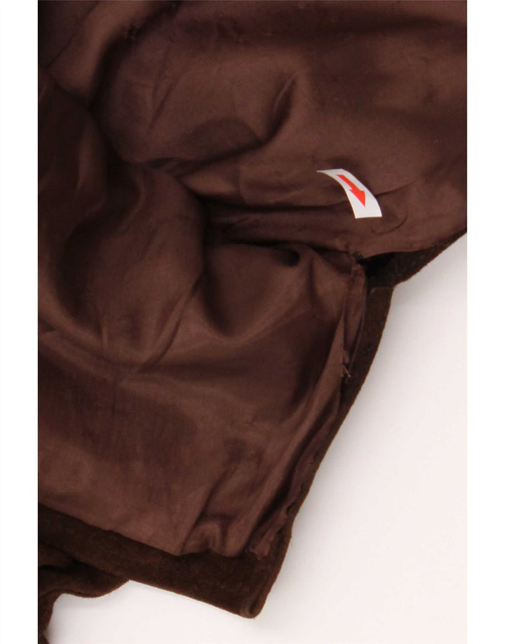 Reeve Chaqueta tipo blazer de ante con 4 botones para hombre IT 48 Cuero marrón medio