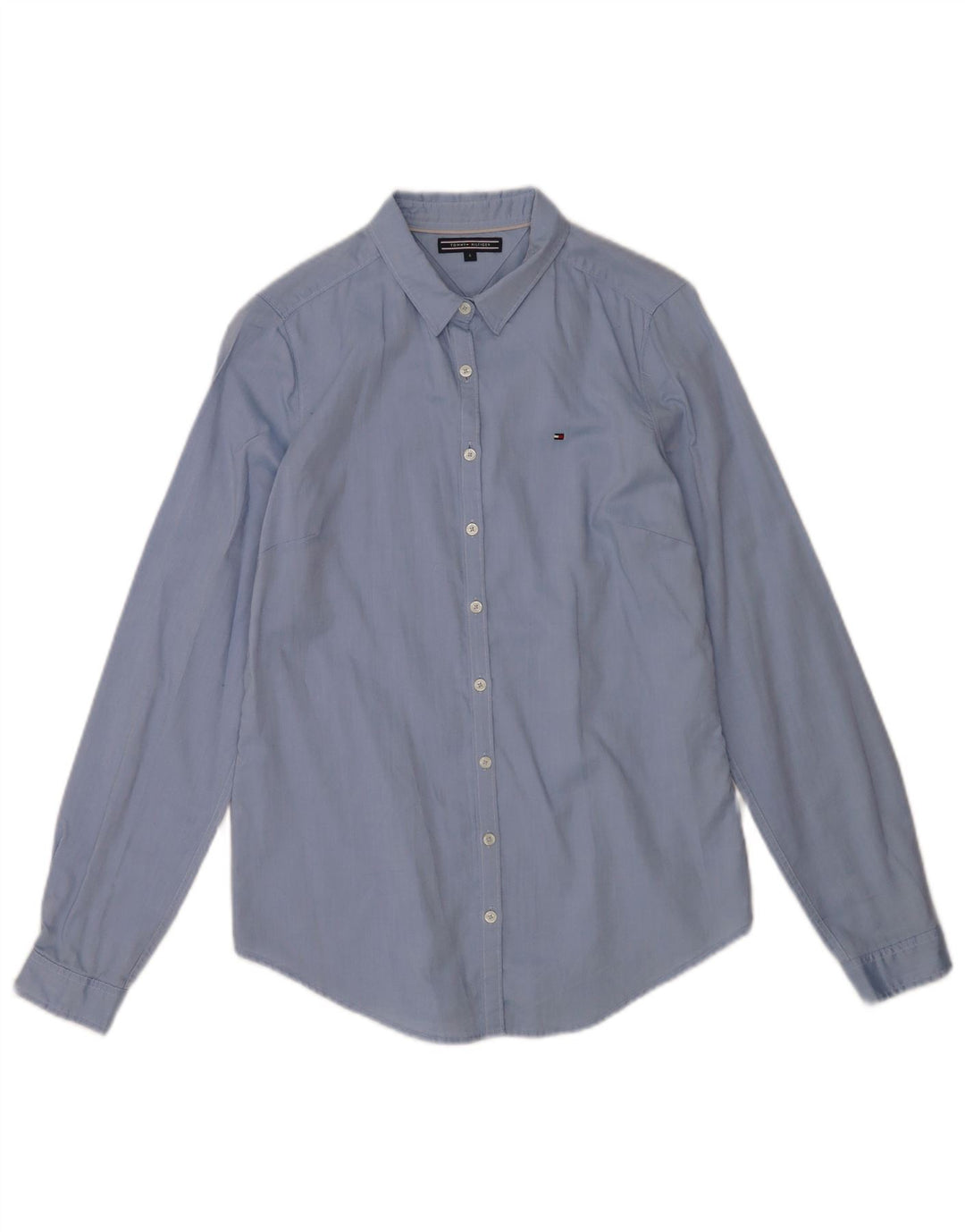 Tommy Hilfiger Camisa para mujer US 6 Algodón azul medio