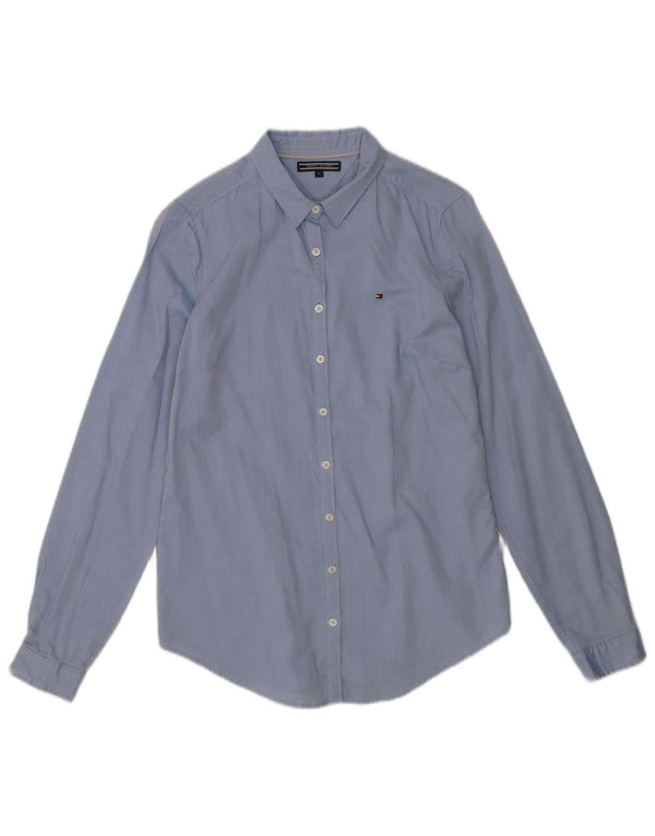 Tommy Hilfiger Camisa para mujer US 6 Algodón azul medio