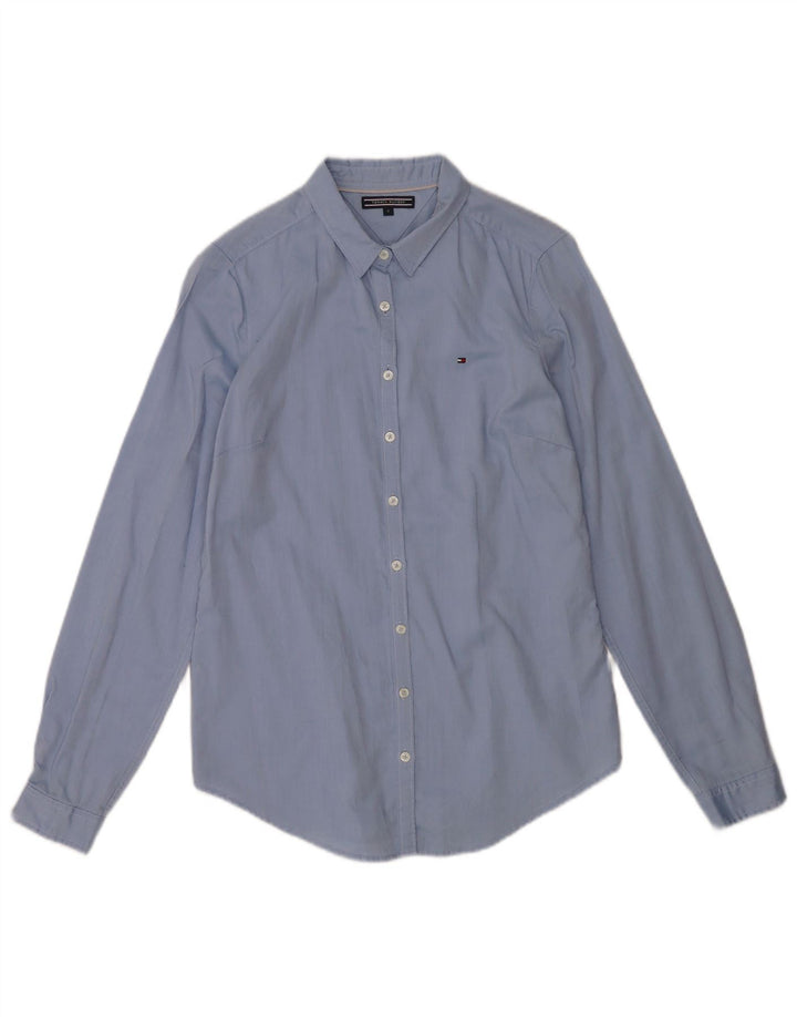 Tommy Hilfiger Camisa para mujer US 6 Algodón azul medio