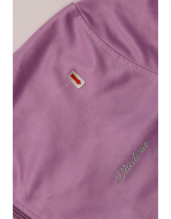 DIADORA Chaqueta superior de chándal para mujer UK 46 Poliéster morado grande