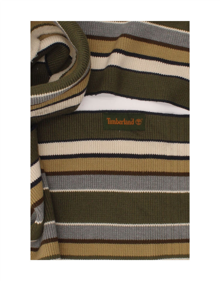 Timberland Bufanda rectangular para hombre talla única rayas verdes