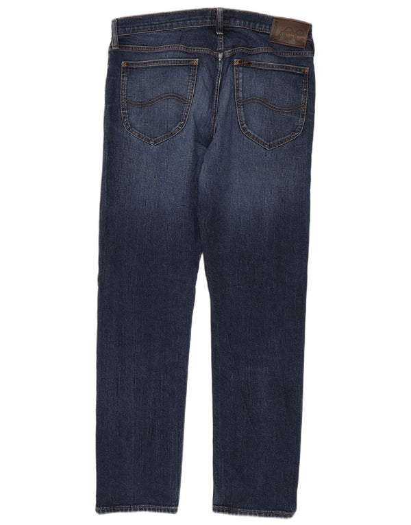 Lee Jeans Daren Zip Fly Rectos para Hombre W33 L32 Algodón Azul Marino