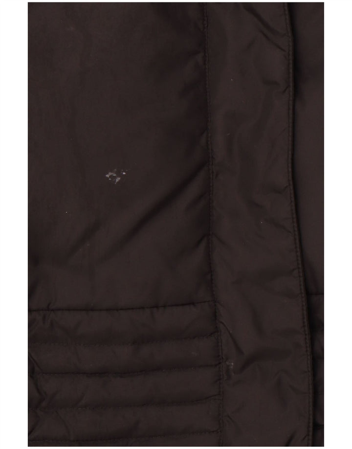 TRUSSARDI JEANS Abrigo acolchado de mujer IT 48 XL Poliamida negra