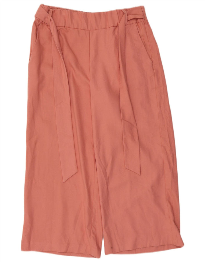 Zara Mujer Pantalón Capri Grande W30 L22 Rosa