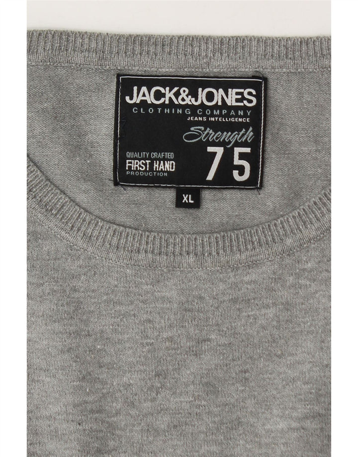 Jack & Jones Jersey De Cuello Redondo Para Hombre XL Gris Moteado