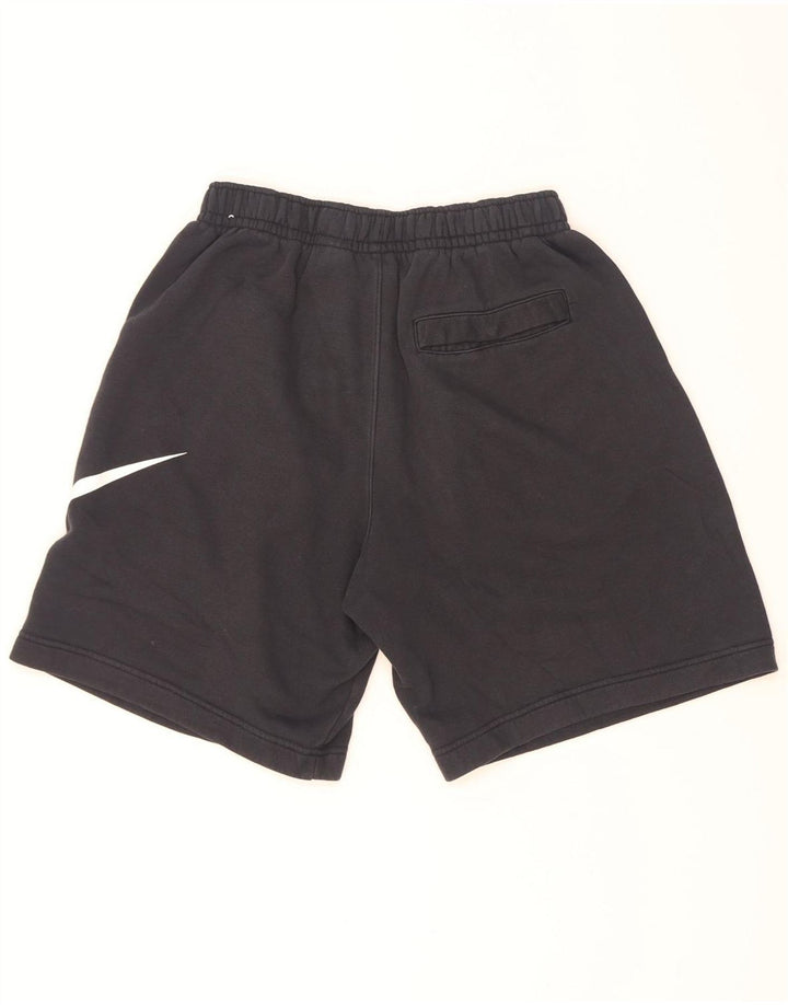 Nike Pantalones cortos deportivos gráficos para hombre pequeños de algodón negro
