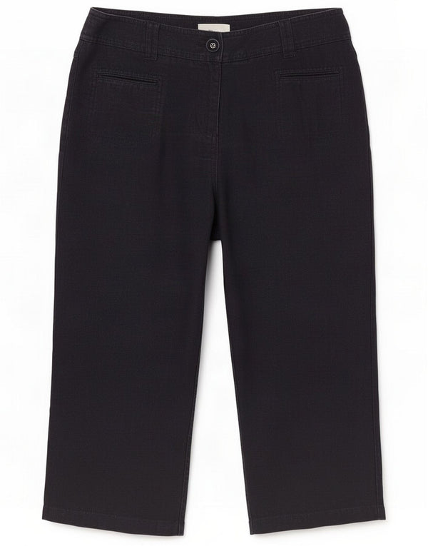Pantalones Marks & Spencer Per Una Capri para mujer UK 12 Medium W30 L21 Black