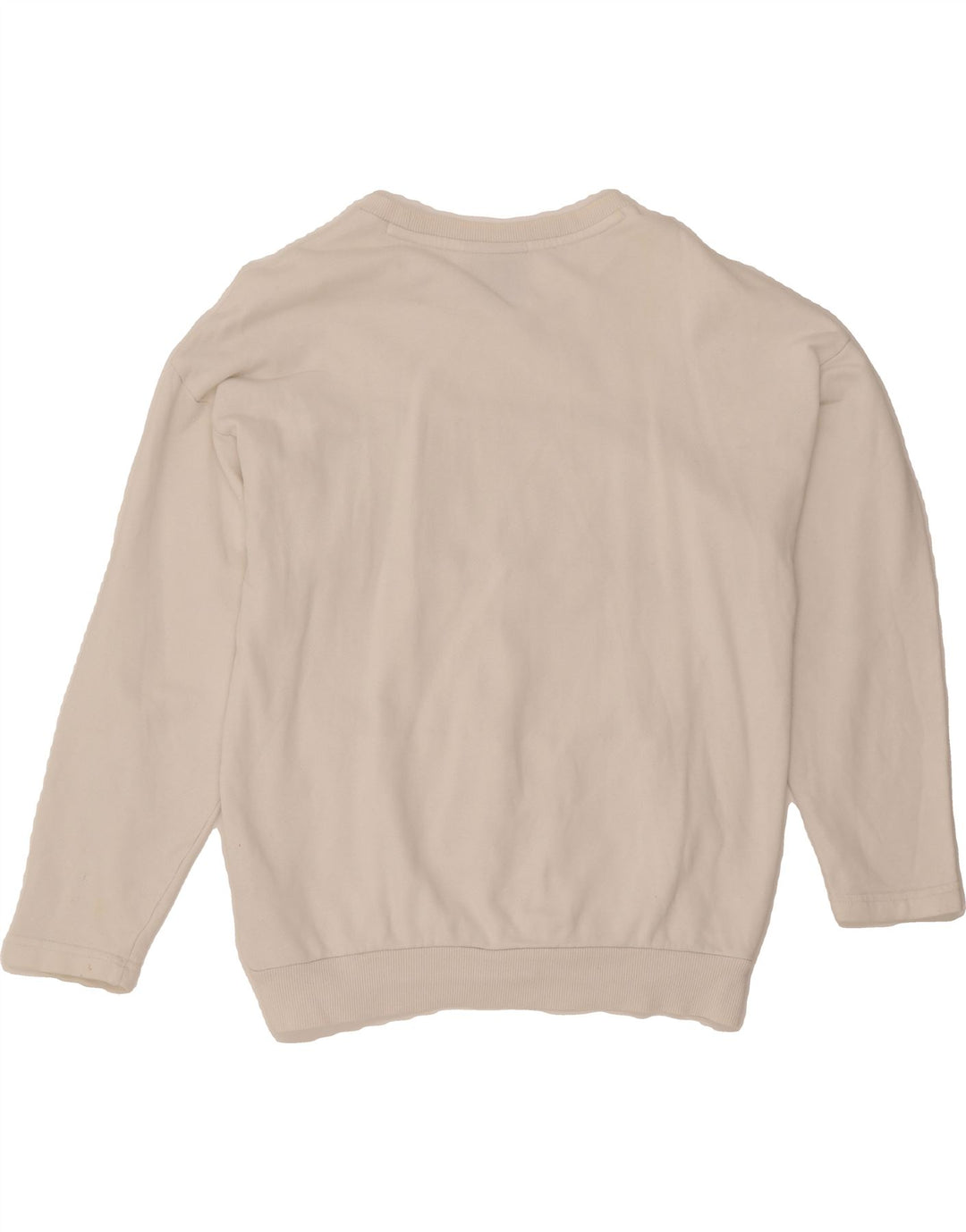 ADIDAS Womens Oversized Sweatshirt Jumper UK 8 Small  White Colourblock Vintage Adidas and Second-Hand Adidas from Messina Hembry 