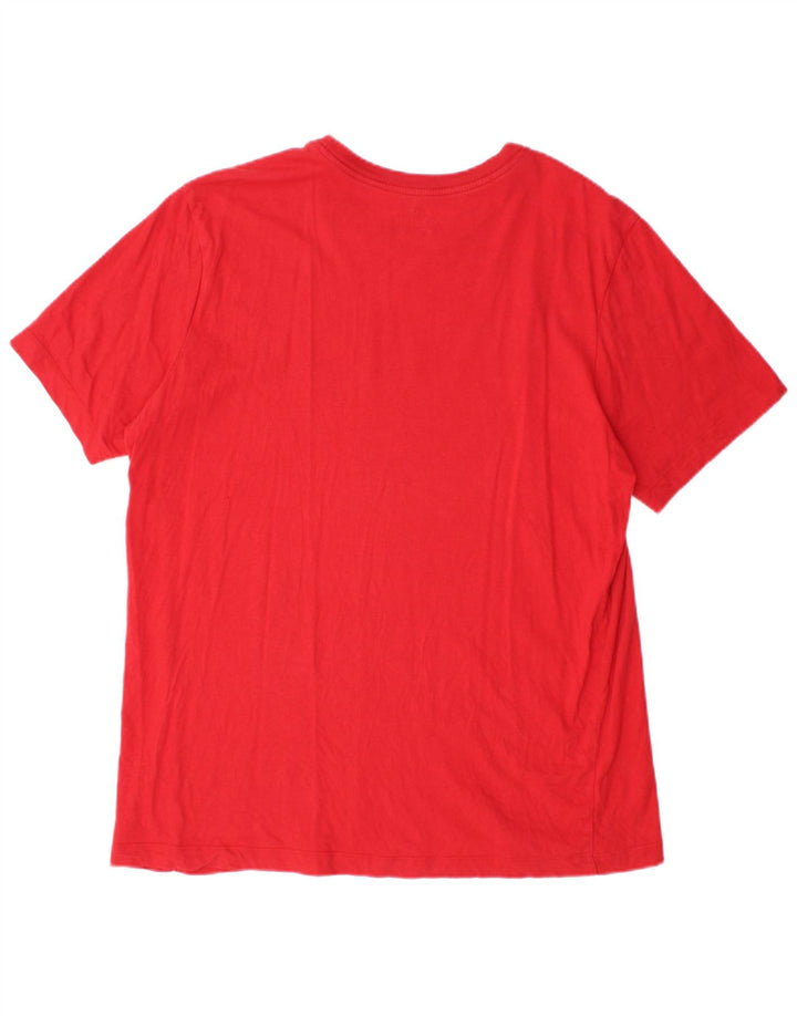 Nike - Camiseta gráfica para hombre, talla grande, algodón rojo
