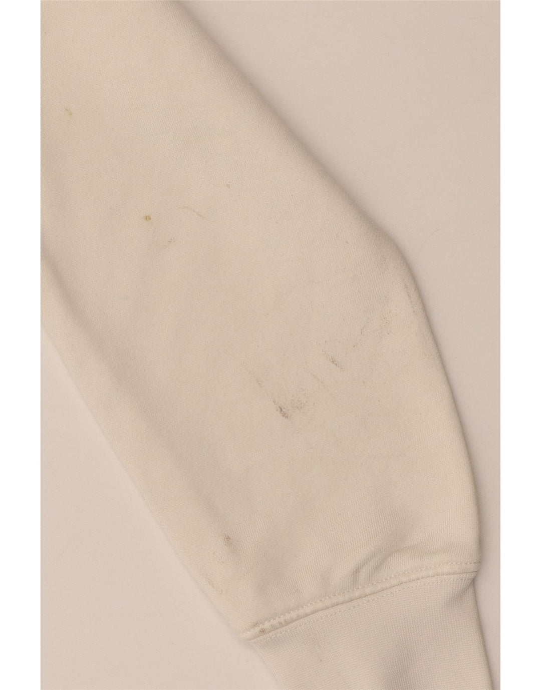 Guess Mujer Crop Graphic Sudadera Jumper UK 10 Small Off White Poliamida