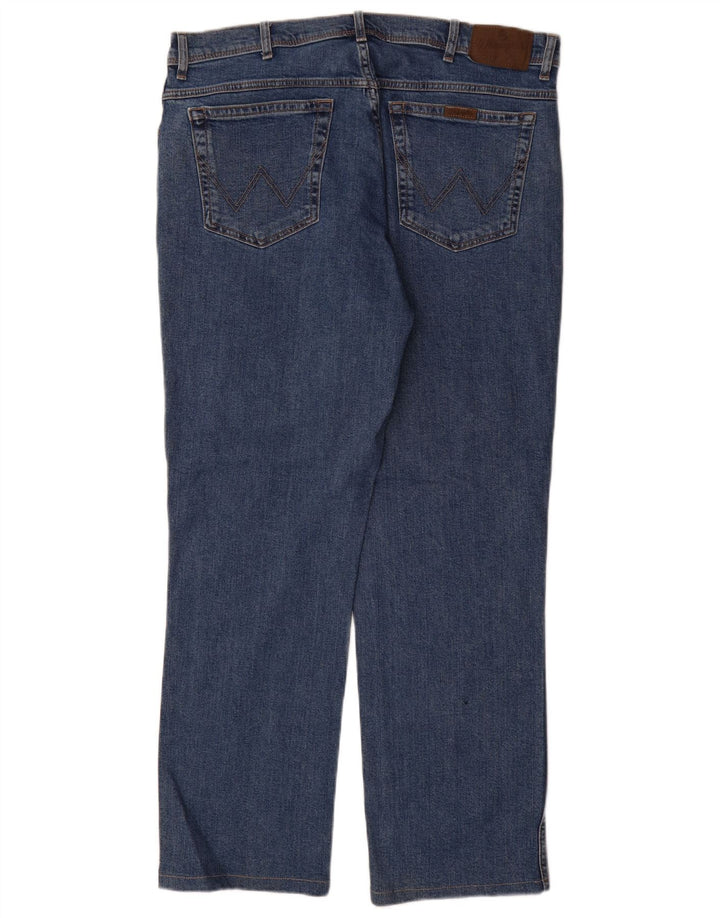 Wrangler Vaqueros Rectos De Corte Regular Para Hombre W38 L32 Algodón Azul