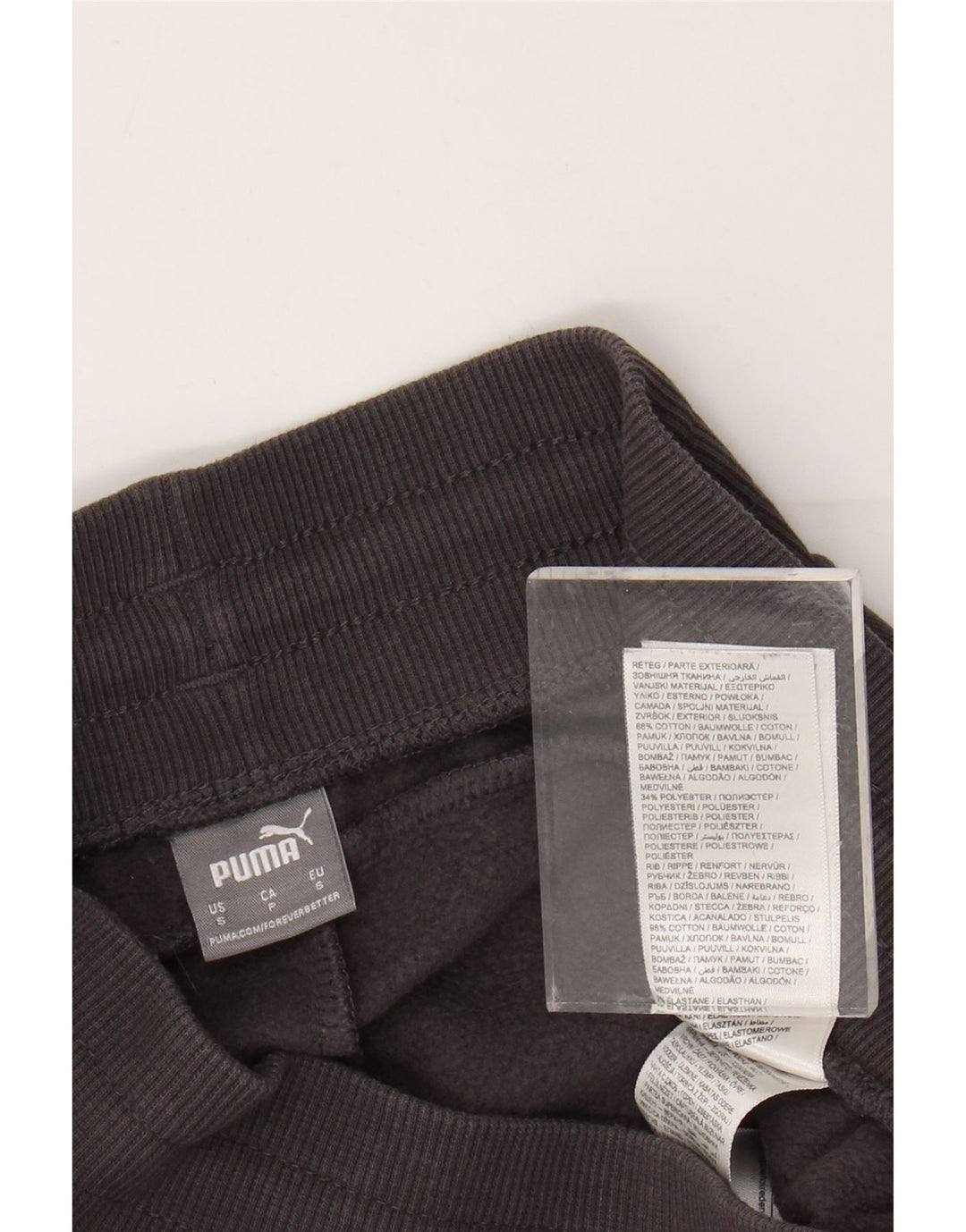 PUMA Pantalones de chándal para mujer Joggers UK 8 Small Grey Cotton