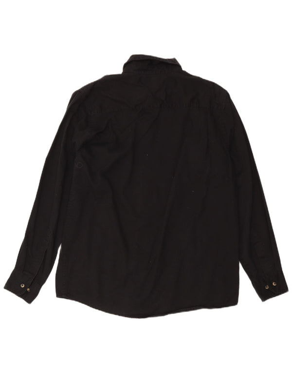 Camisa Wrangler Hombre Algodón Mediano Negro