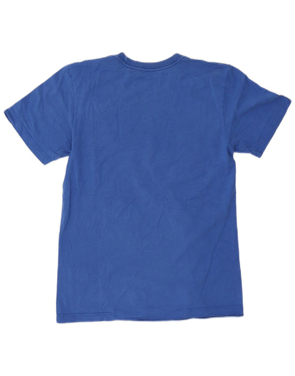 Nike Camiseta con gráfico de corte regular para hombre, talla pequeña, algodón azul