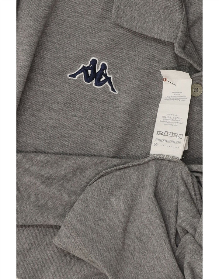 KAPPA Polo Hombre Algodón Gris Medio