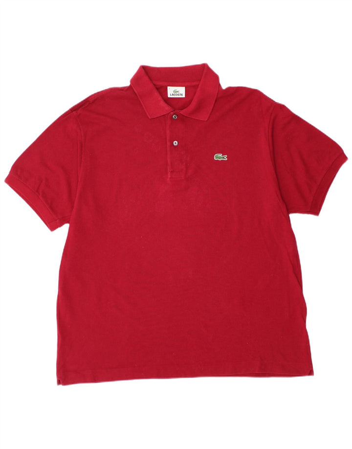 LACOSTE Polo para hombre Talla 6 XL Algodón rojo