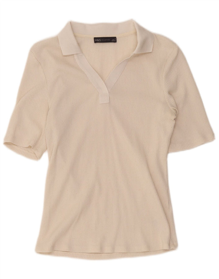 Marks & Spencer Polo para mujer UK 42 Poliéster beige medio