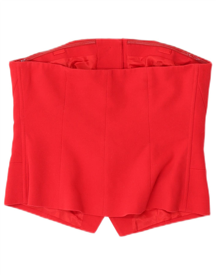 Marks & Spencer Top Corsé para Mujer UK 44 Poliéster Rojo Mediano