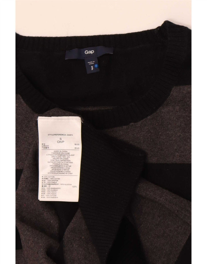Gap Jersey De Cuello Redondo Para Hombre Jersey De Algodón A Rayas Gris Pequeño