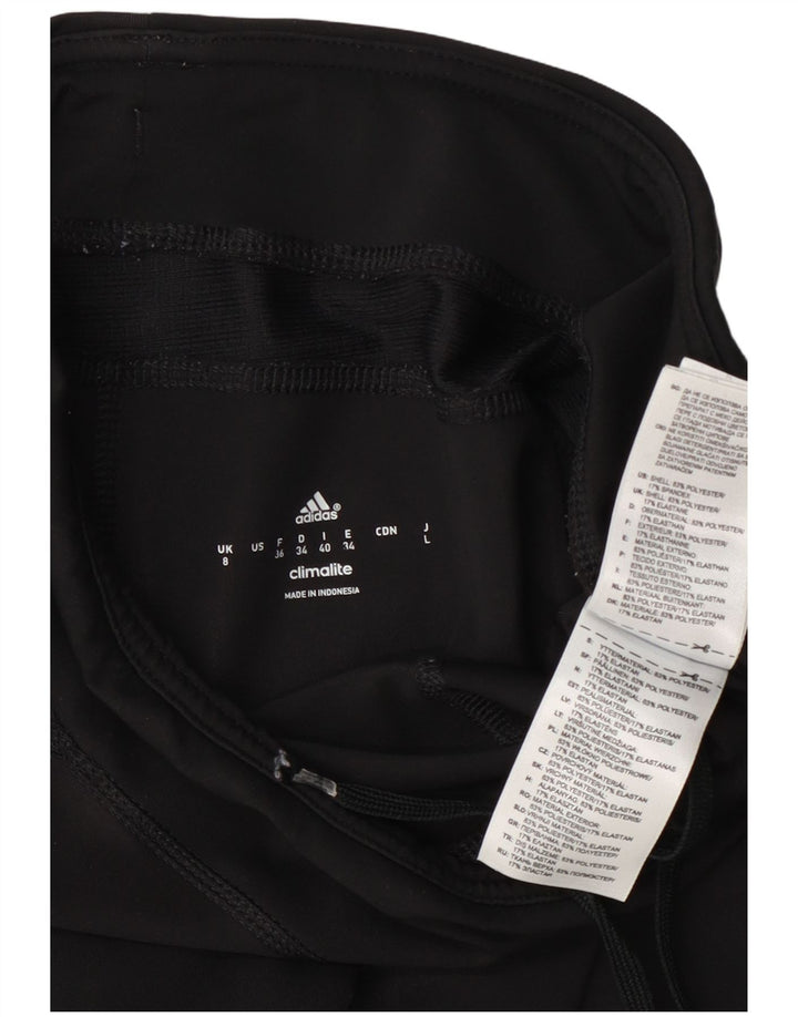 Adidas Climalite Capri Leggings para mujer UK 8 Pequeño Poliéster negro