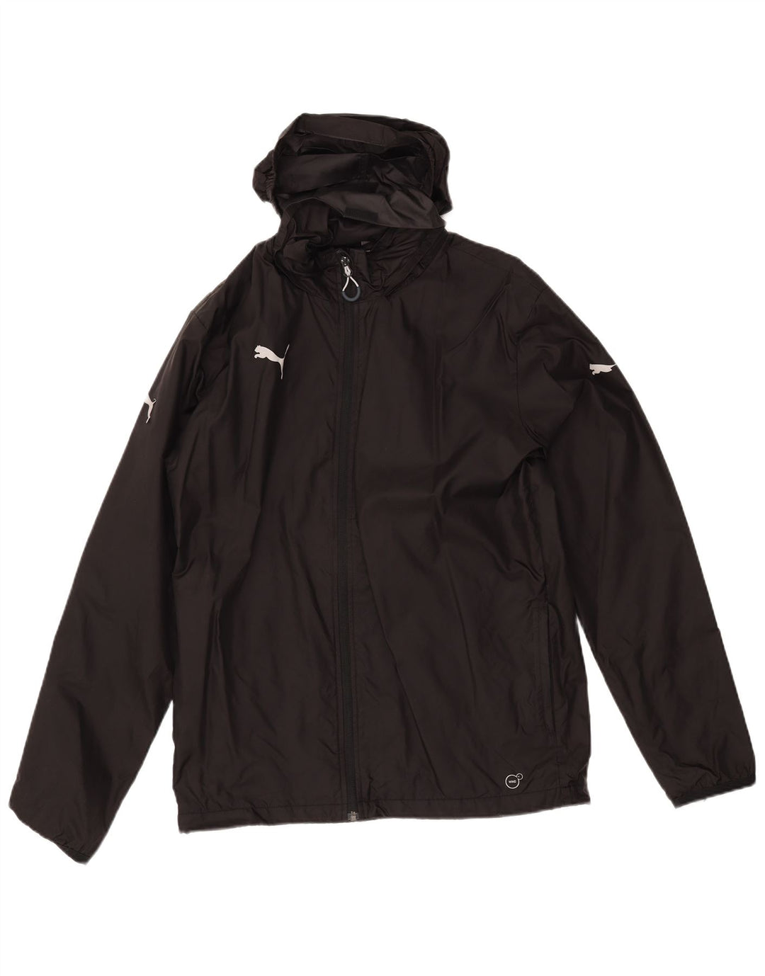 PUMA Chaqueta impermeable con capucha para hombre UK 38 Medium Black Nylon