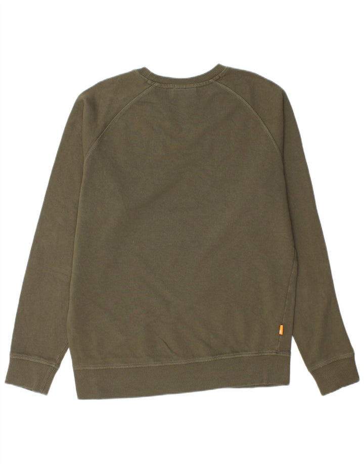 Timberland Hombre Regular Fit Sudadera Jumper Pequeño Algodón Caqui