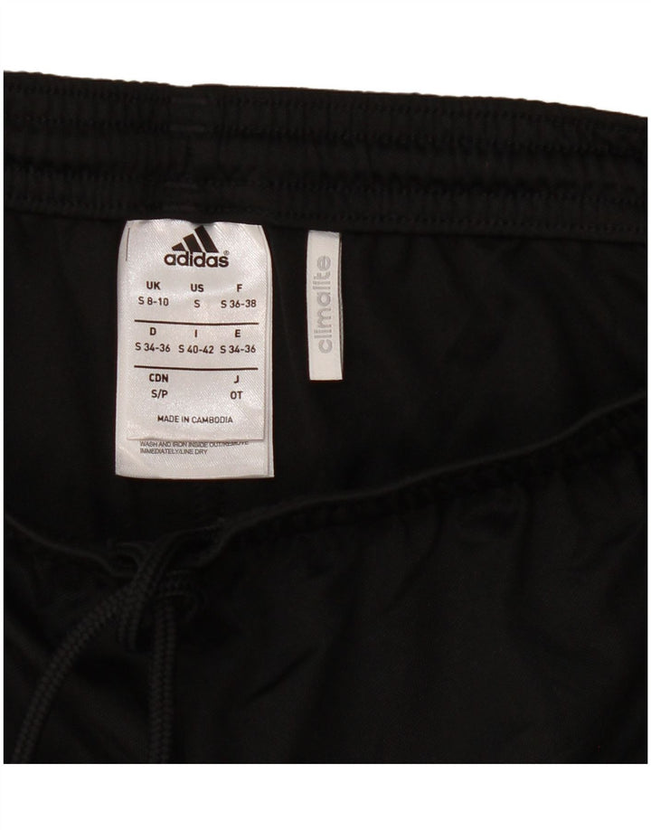 Adidas Mujer Climalite Sport Shorts UK 8/10 Pequeño Negro Poliéster