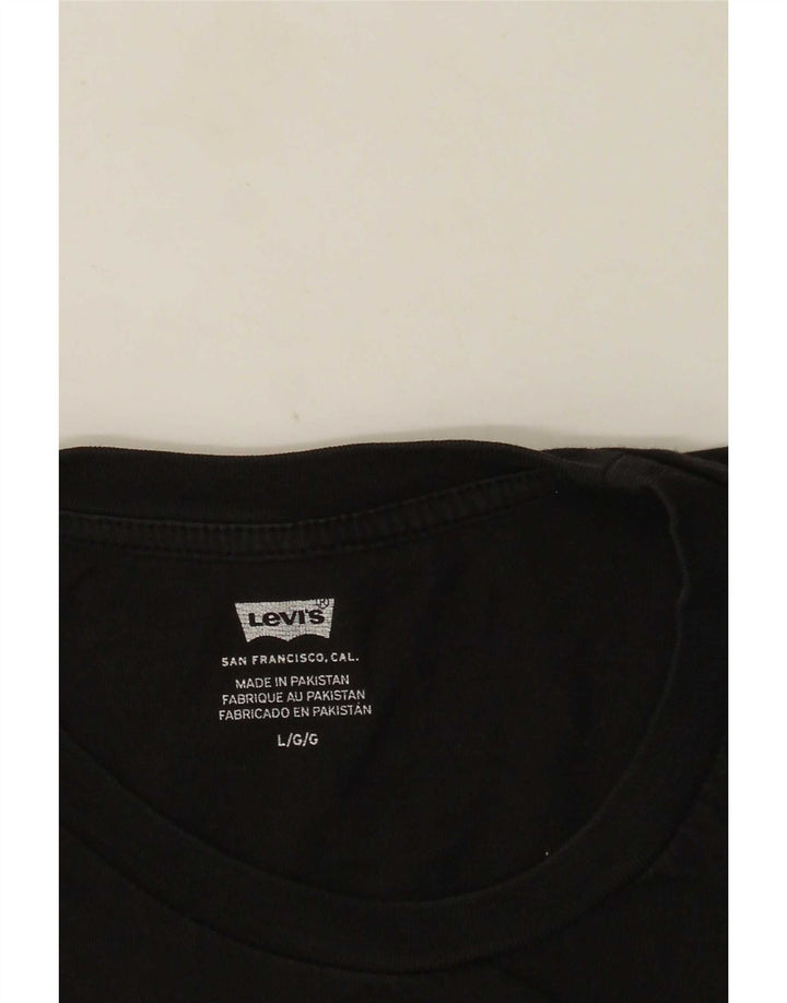 Levi's - Camiseta gráfica para hombre, talla grande, color negro