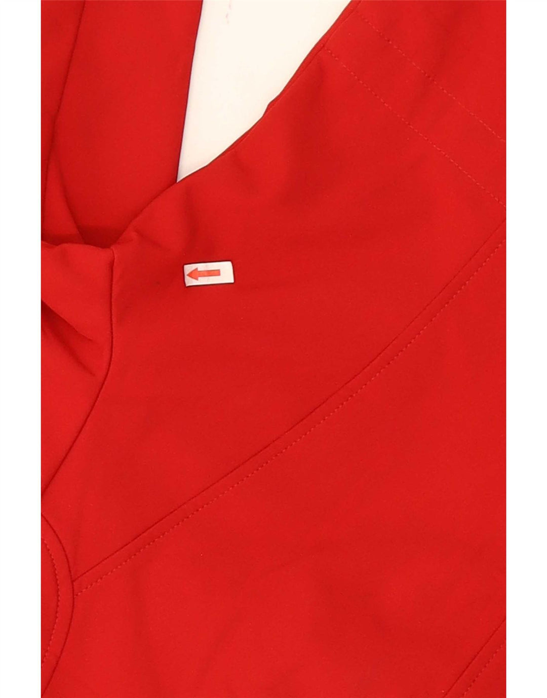 French Connection Chaqueta impermeable con capucha y corte regular para mujer, talla 40, color rojo