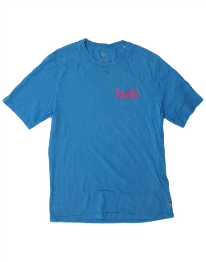 Levi's Hombre Camiseta Relajada Top XS Algodón Azul