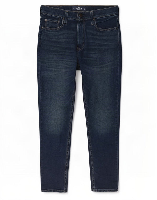 Jeans Hollister Mujer Tapered W32 L30 Algodón Azul Marino