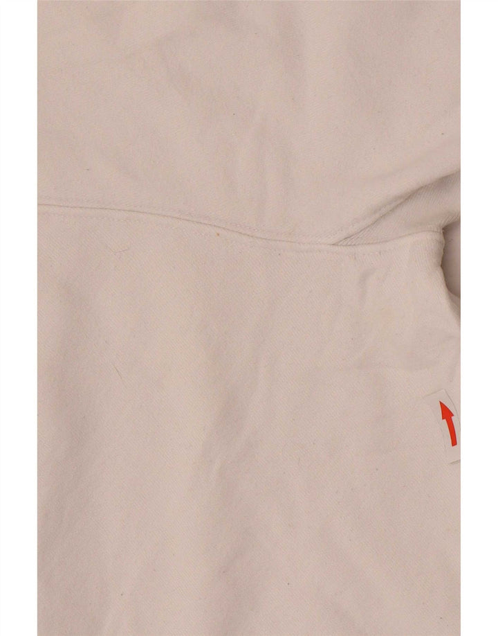 Levi's Jersey con capucha gráfica para mujer Reino Unido 14 Algodón blanco mediano