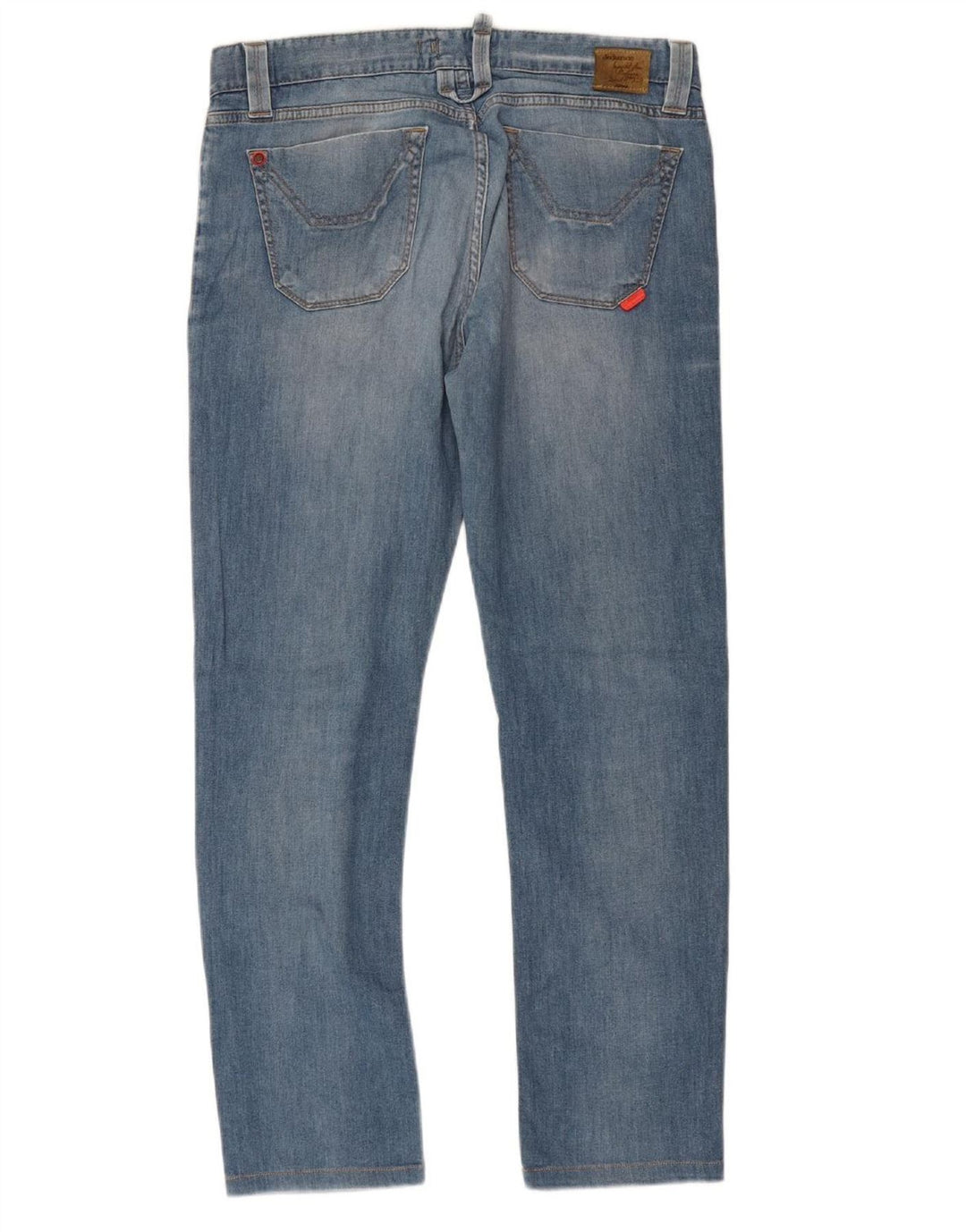 JECKERSON Mens Straight Jeans W34 L30 Blue Cotton