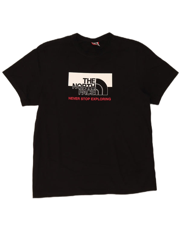 The North Face Camiseta gráfica para hombre Top XL Algodón negro