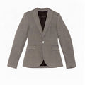 Zara Chaqueta tipo blazer con 1 botón para mujer UK 6 XS Poliéster gris