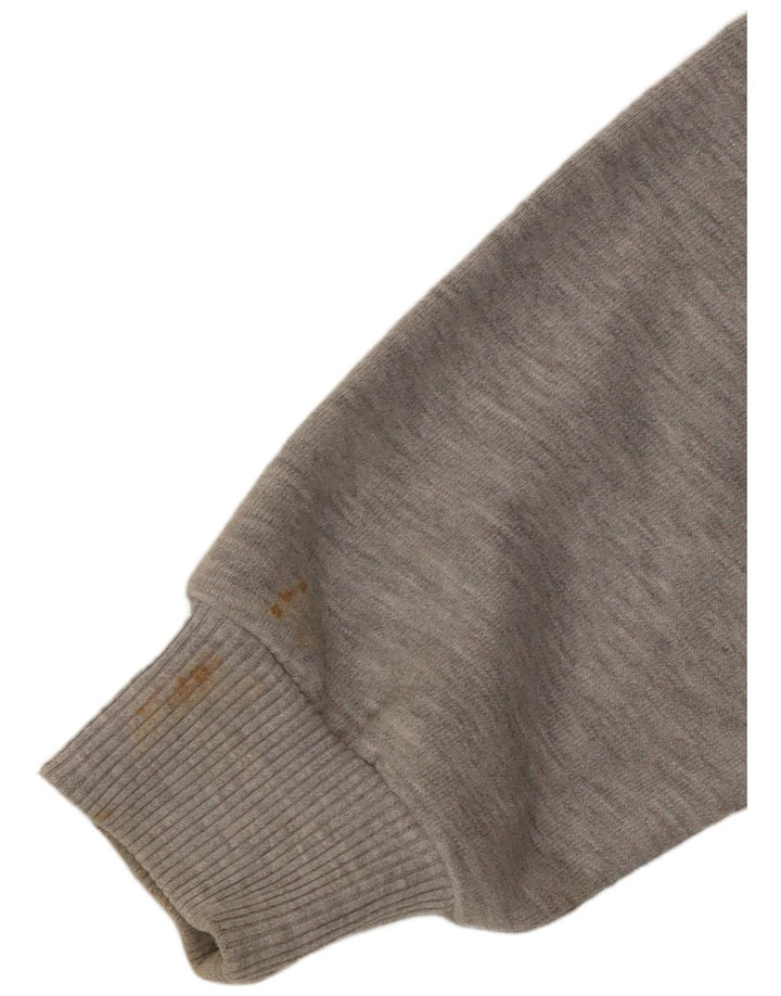Superdry Mujer Sudadera Gráfica Jumper UK 10 Small Gris Moteado
