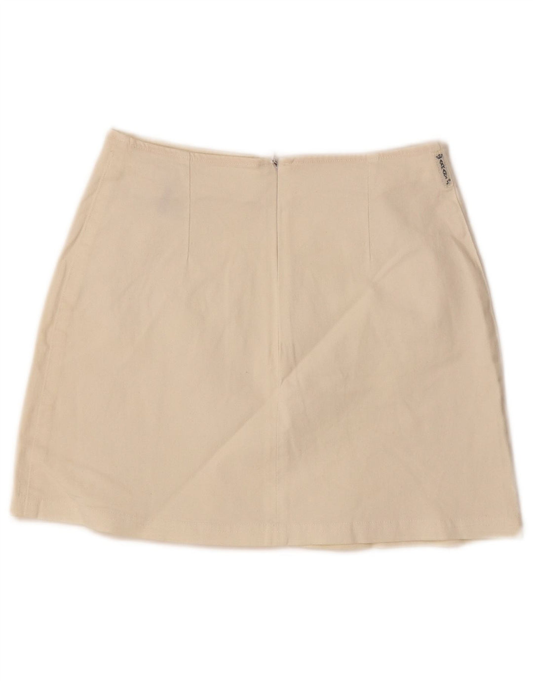 Armani Minifalda de cintura alta para mujer IT 40 Small W24 Algodón blanco