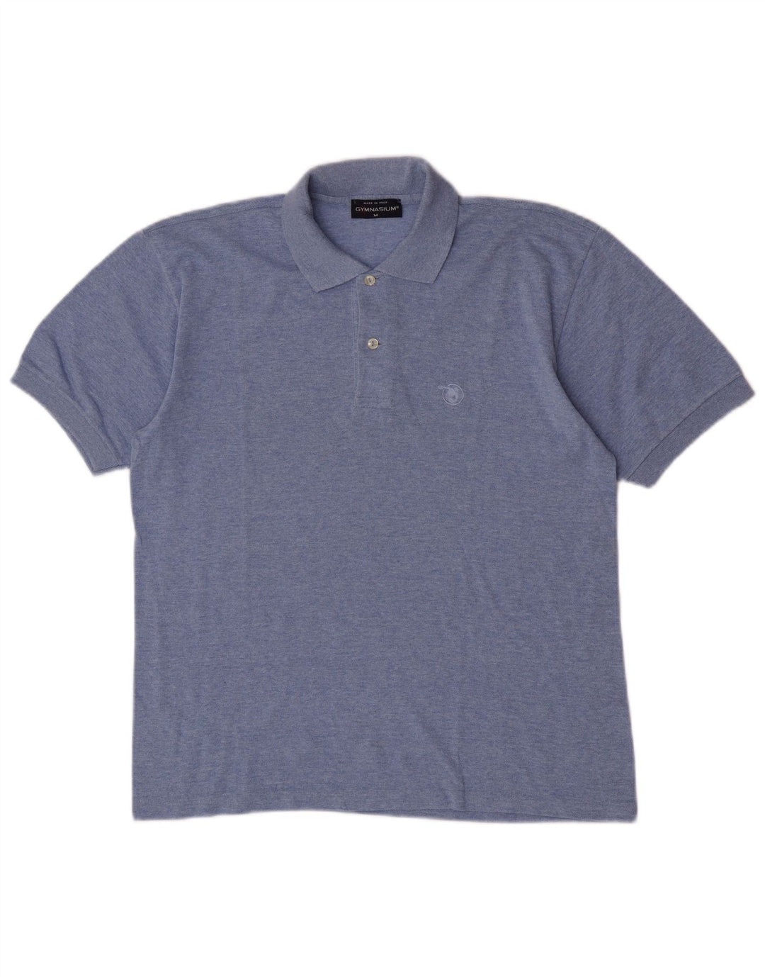 Gymnasium Polo De Manga Corta Para Hombre Azul Medio