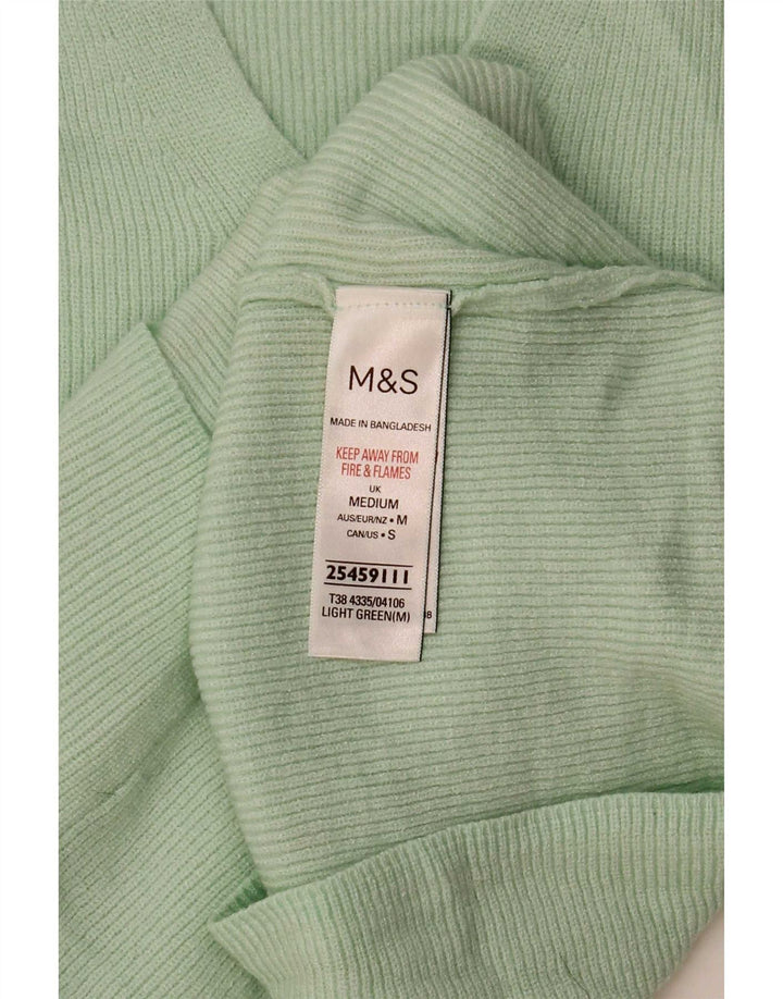 Marks & Spencer Blusa para mujer Top UK 42 Viscosa verde medio