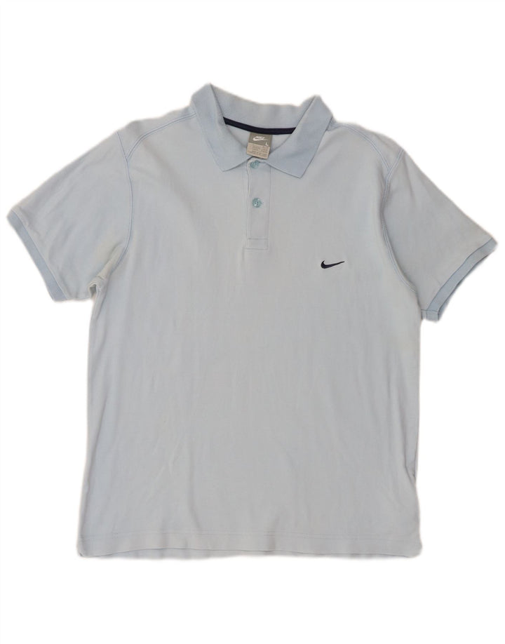 Polo Nike Hombre Grande Azul Algodón