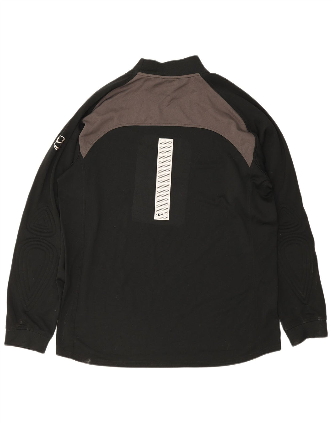 NIKE Camiseta de manga larga para hombre ES 45/47 XL Negro Colorblock Poliéster