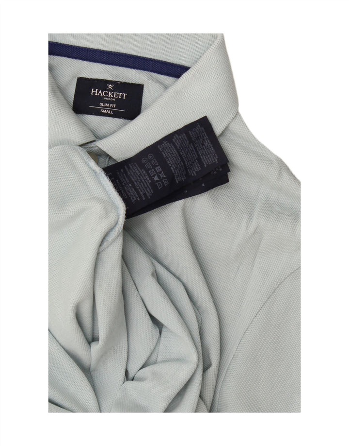 Hackett Polo Slim Fit De Algodón Azul Pequeño Hombre